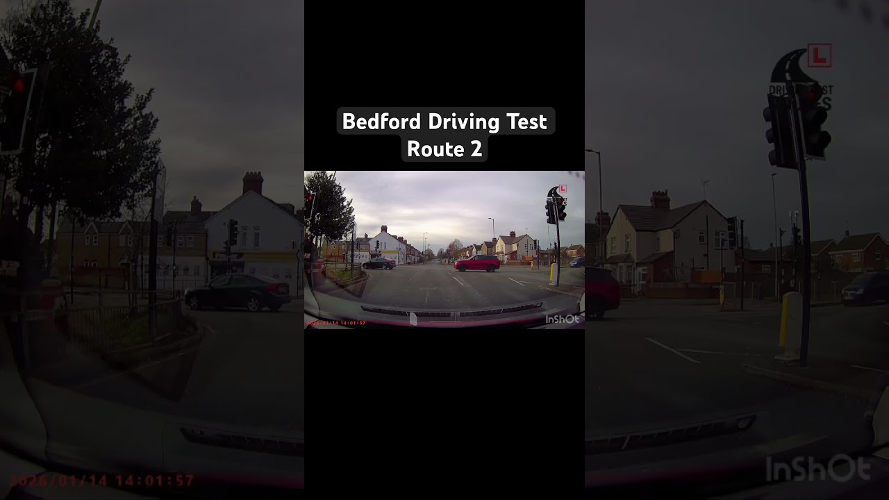 Bedford Driving Test Route 2. Actual Driving Test 