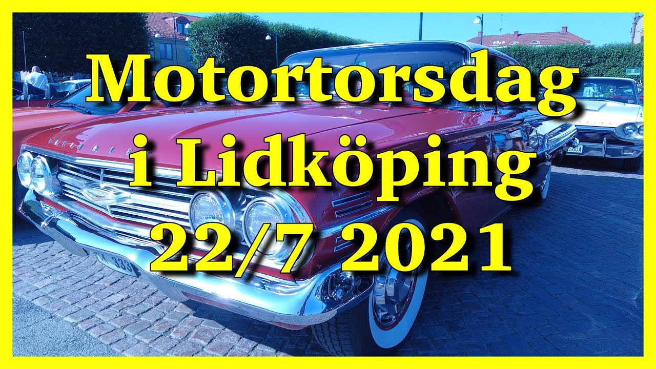 Motortorsdag i Lidköping 22 juli 2021