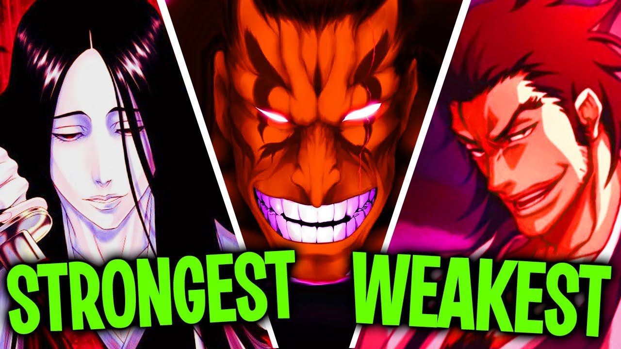 All Kenpachi RANKED WEAKEST TO STRONGEST | BLEACH Ranking