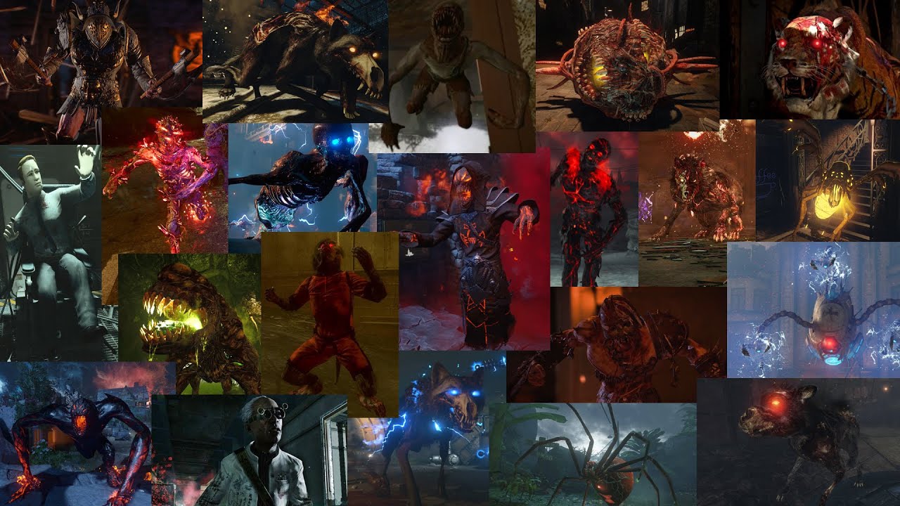 Все специальные раунды Call of Duty Zombies (WAW,BO1,BO2,BO3,BO4,BOCW,VG)