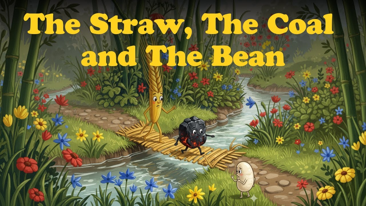 The Straw, the Coal, and the Bean | Kids Stories | Stories For Kids | Fairy Tales | Bedtime Stories