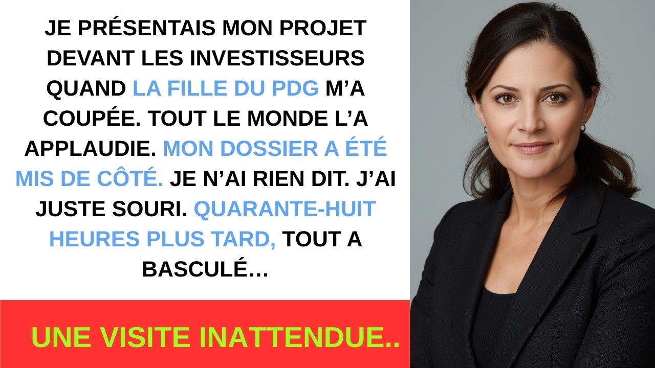 Elle m’a volé mon projet devant les investisseurs… alors j’ai détruit leur empire de l’intérieur