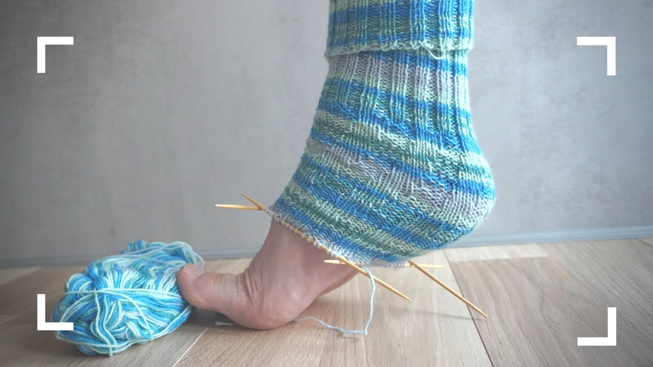 Spiralferse stricken | Socke ohne Ferse | Socken stricken