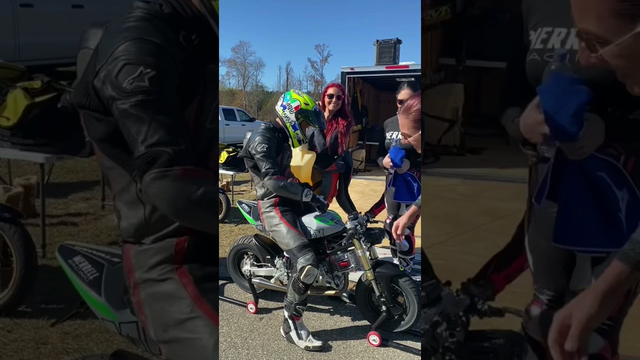 Ohvale! MotoTribe pit crew 🤣 little bikes need extra attention.