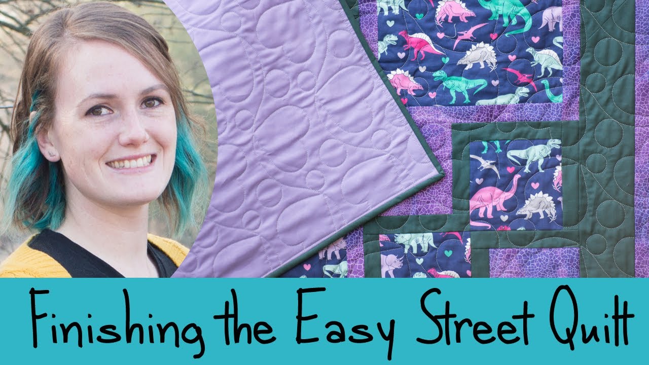 Завершение работы над лоскутным одеялом Easy Street от Easy Peasy 3-Yard Quilts