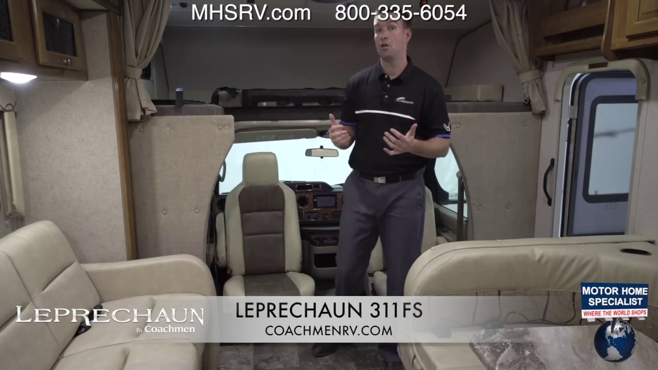 Coachmen RV Factory Representative Walk Around on 2018 Leprechaun Class C RV at MHSRV.com