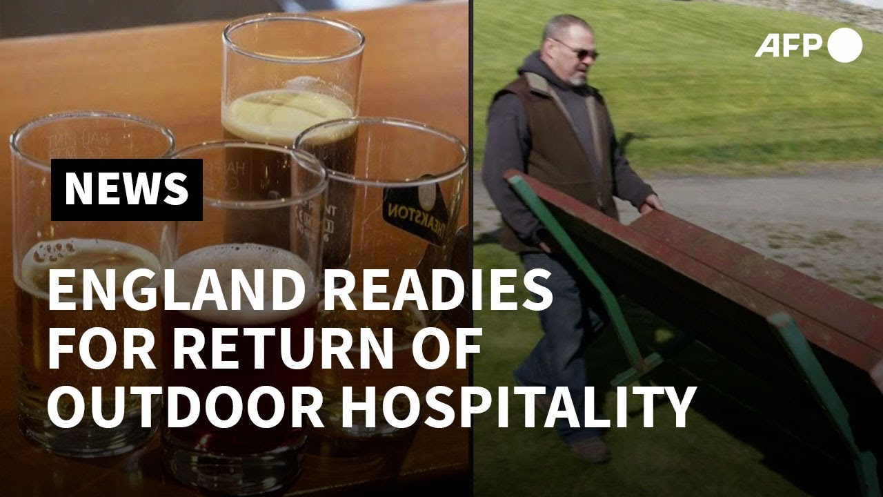 English pubs prepare for reopening of outdoor hospitality | AFP