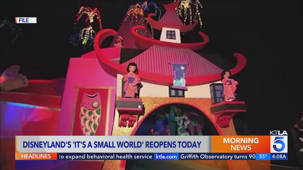 Disneyland's 'It's A Small World' ride to re-open with new additions