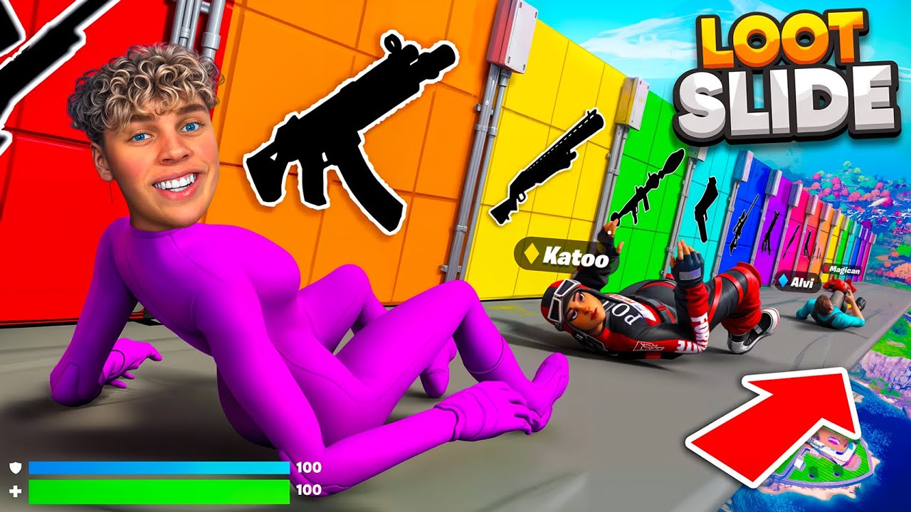 YOUTUBER SLIDEN für LOOT in Fortnite! 🌈