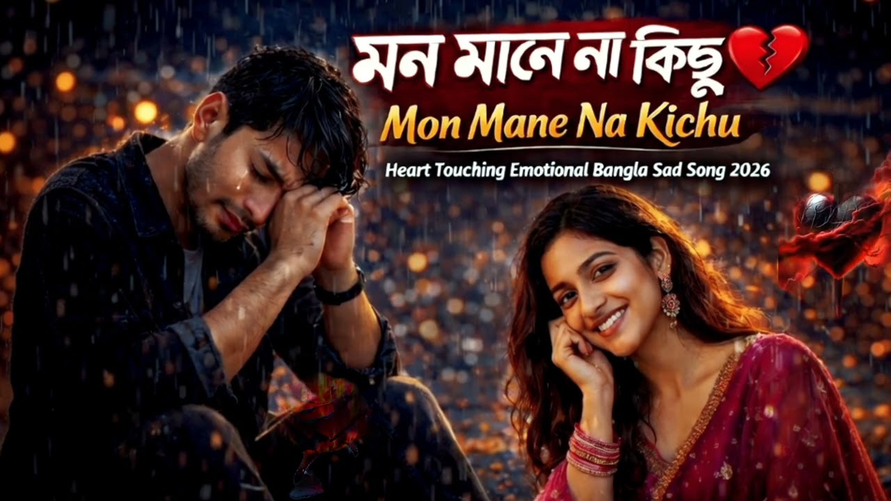 Mon Mane Na Kichu 💔 | মন মানে না কিছু | Heart Touching Emotional Bangla Sad Song 2026