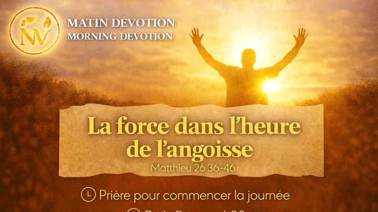 La force dans l’heure de l’angoisse .-Mathieu 26:36-46