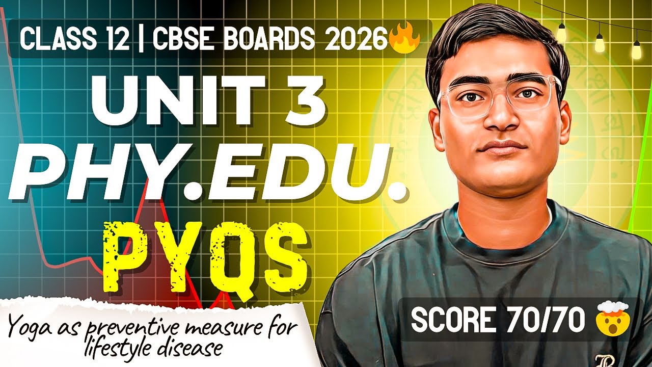 Yoga as Preventive Measure for Lifestyle Disease Class 12 PYQ | Chapter 3 Physical Education | 2026🔥