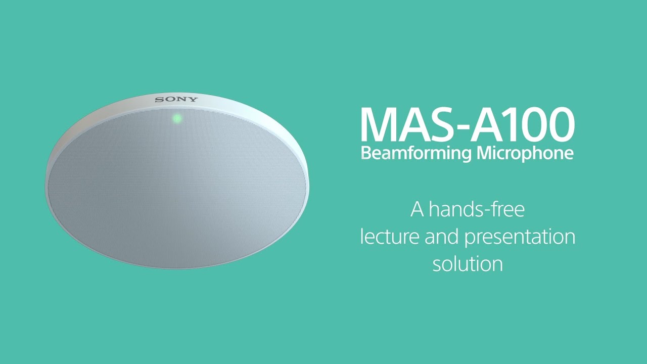 Sony | MAS-A100 Beamforming Microphone : A hands-free lecture and presentation solution