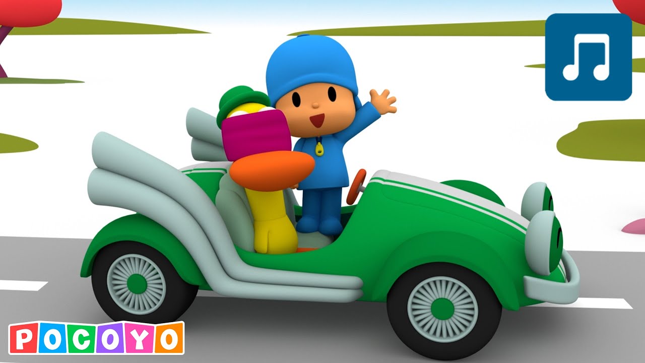 🚗 LA CANCIÓN DEL COCHE 🚗 + Otras Canciones infantiles ✨ [ 5 minutos ] Pocoyo - Canciones infantiles