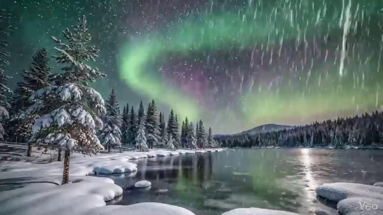 Kuzey Yıldızlarının Büyüleyici Parıltısı ✨ Gece Gökyüzü Manzarası