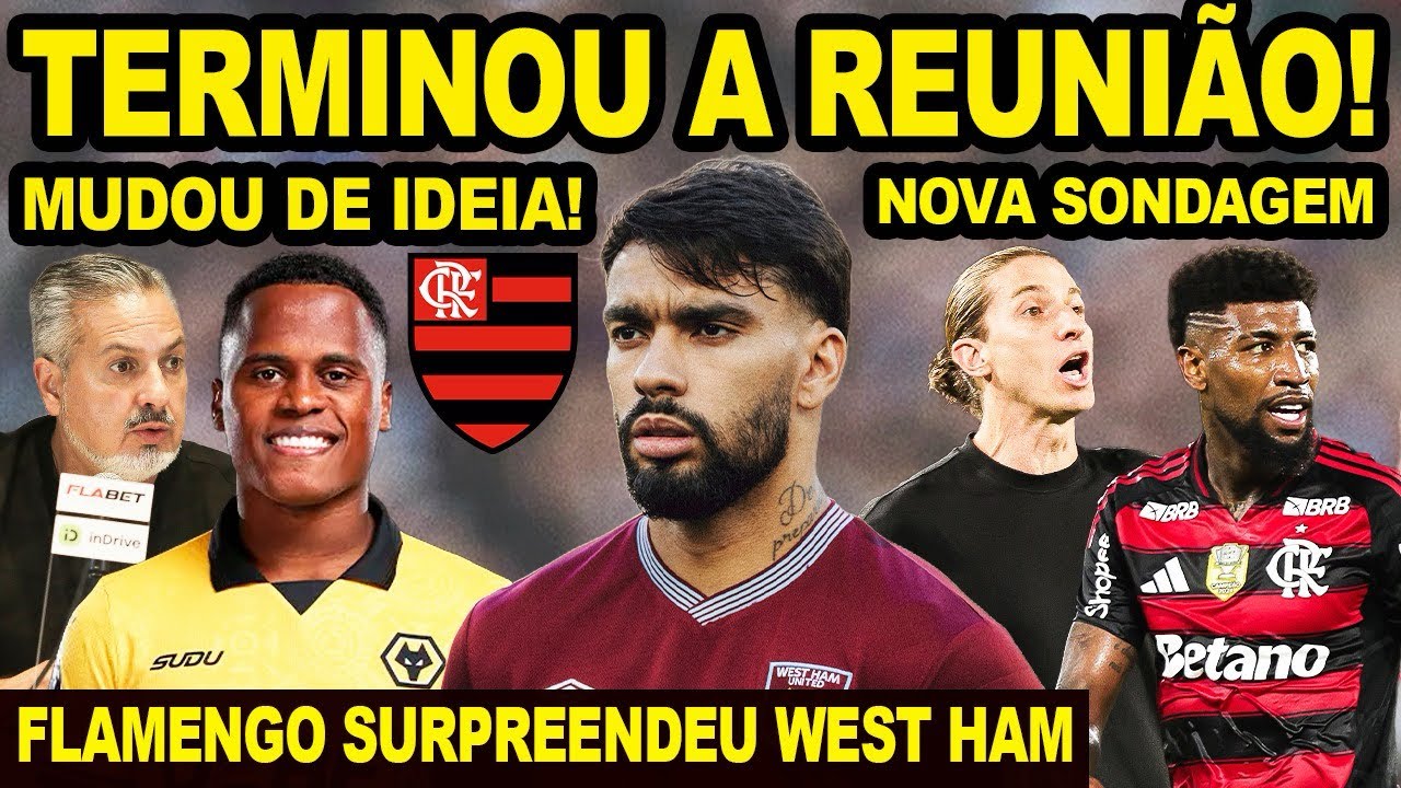 TERMINOU A REUNIÃO! FLAMENGO SURPREENDEU WEST HAM NA PROPOSTA POR PAQUETA! JHON ÁRIAS RESPONDEU! E+