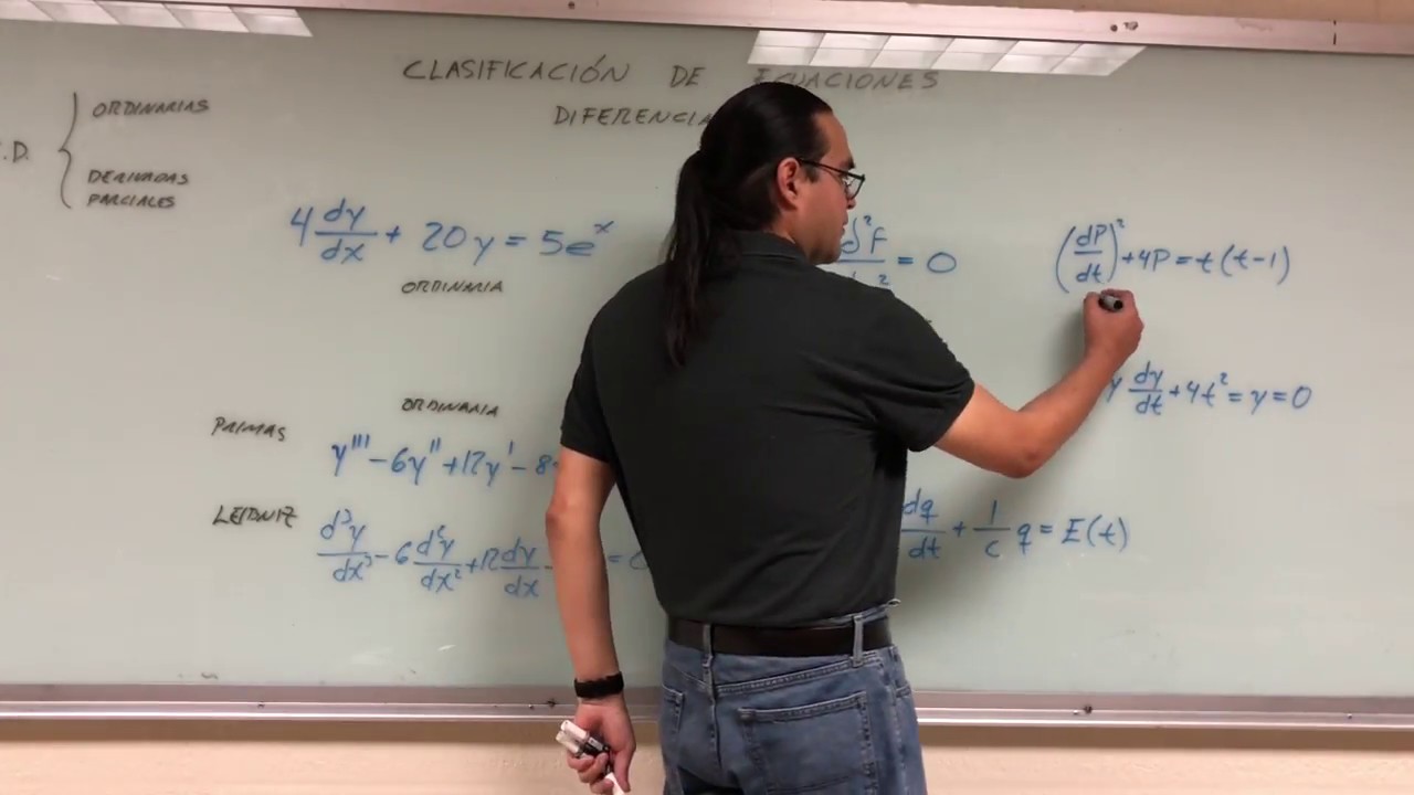 Clasificación de las Ecuaciones Diferenciales