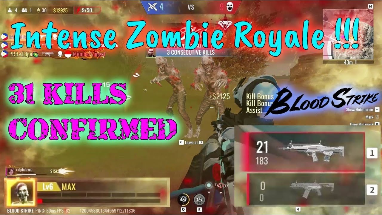 Blood Strike | Highlights  | 31 Kills | Blood Rage Event | Zombie Royale