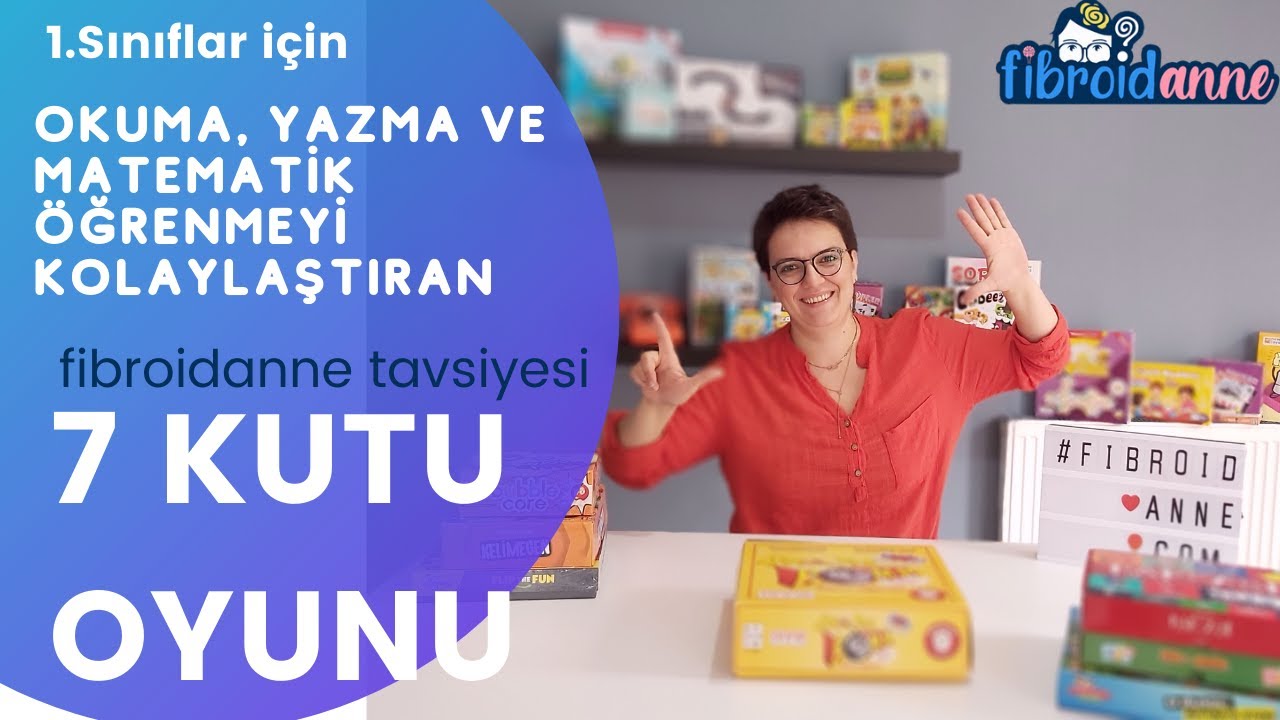 1.Sınıflar İçin Okuma , Yazma Ve Matematik Öğrenmeyi Kolaylaştıran 7 Kutu Oyunu.
