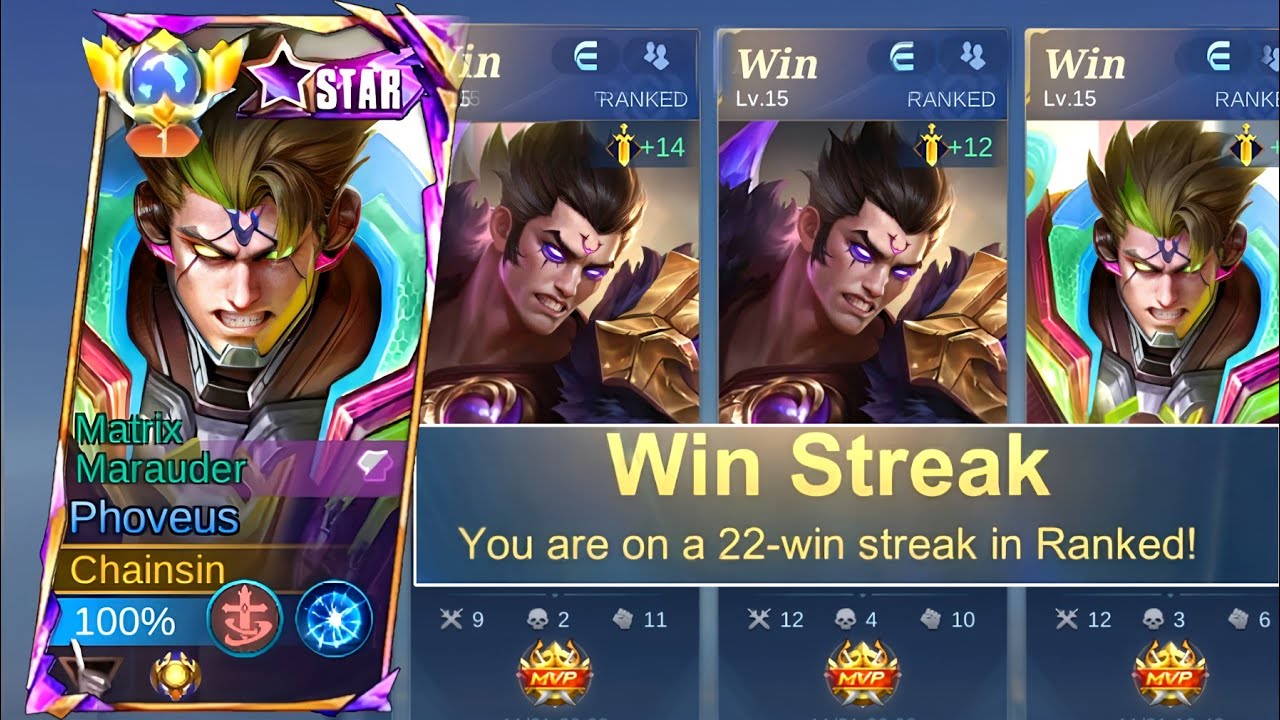 PHOVEUS WINSTREAK ЛУЧШАЯ СБОРКА ДЛЯ БЫСТРОГО ПОВЫШЕНИЯ РЕЙТИНГА!🔥 MLBB