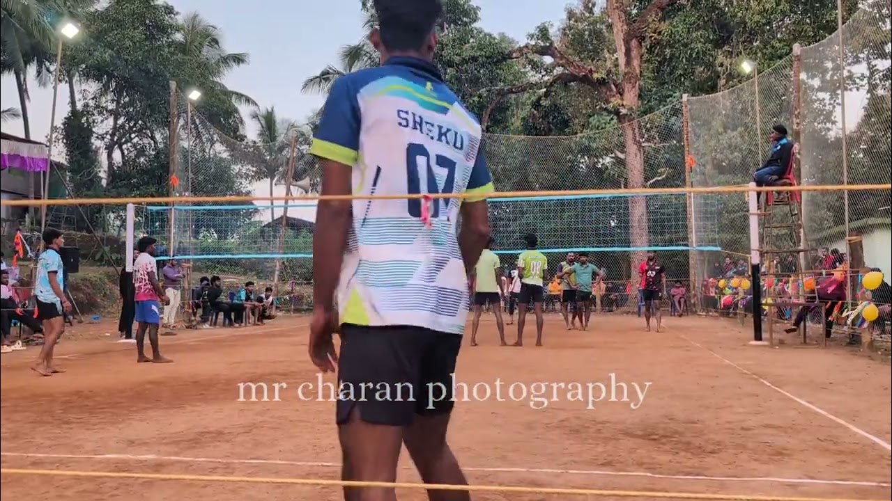 Final match🏆 Karkimakki v/s Kujalli 💪🏐 Shiva Gopala Subbu v/s shekhu shreekant ishu  #volleyballgame