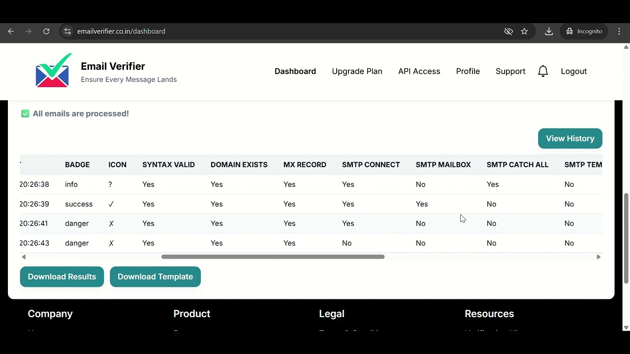 Email Verification Tool (Email Verifier)  