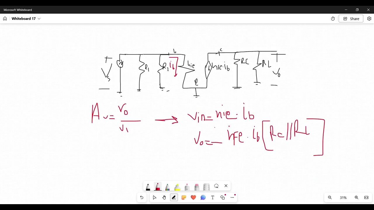 حل اسألة ع AC Analysis BJT 