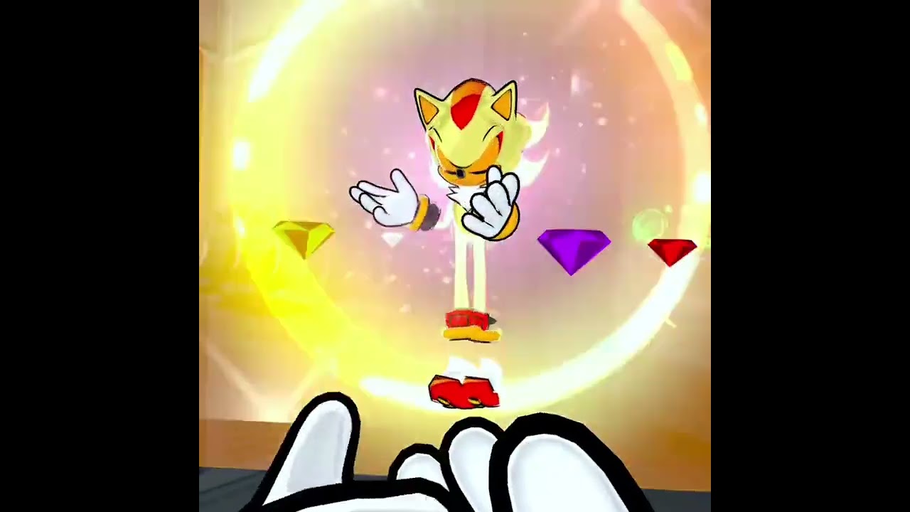 Sonic and shadow be goofy with each other on #Vrchat and playing a game of a among us  and#sonic