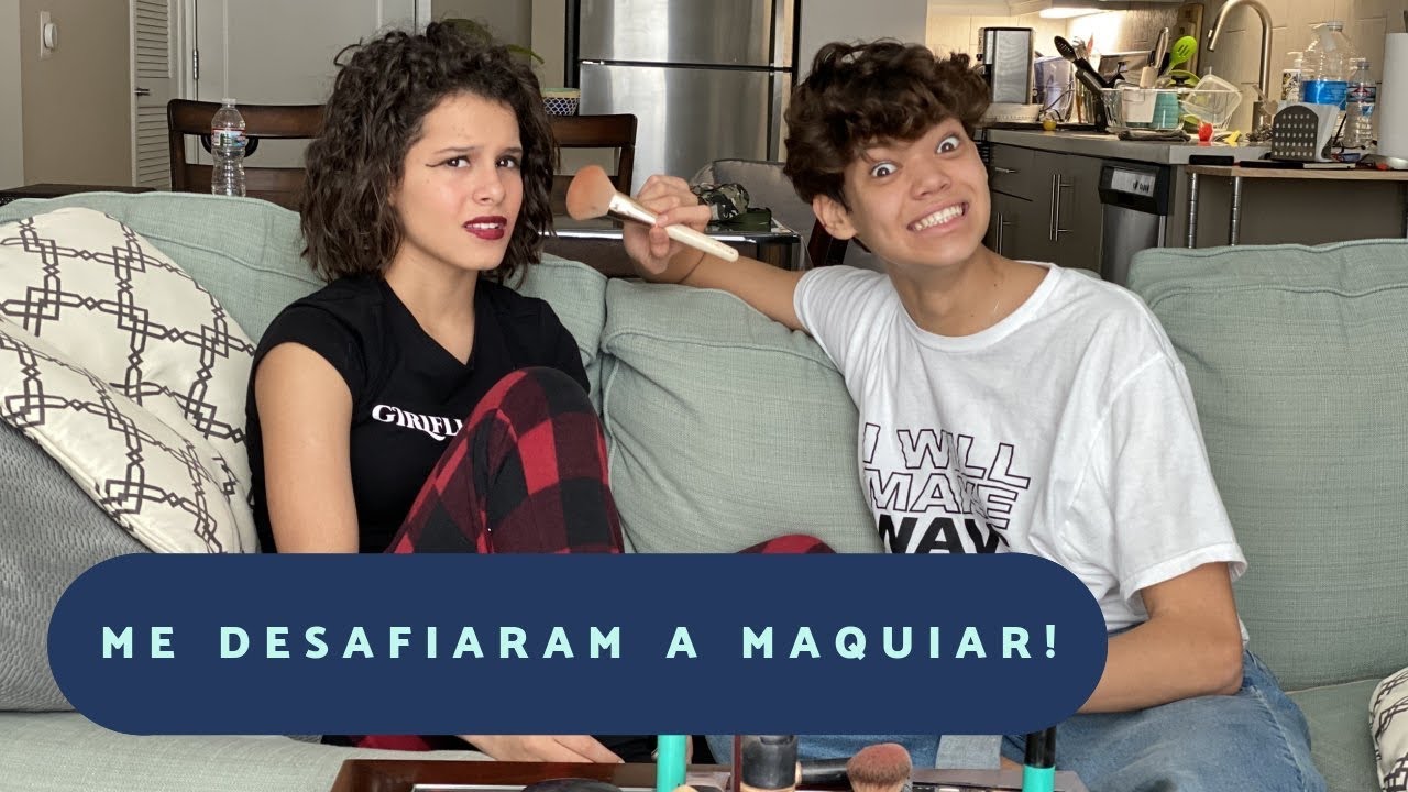 DESAFIO DA MAQUIAGEM | MAQUIEI A MINHA AMIGA - PEDRO HENRIQUE FT GABRIELLA SARAIVAH