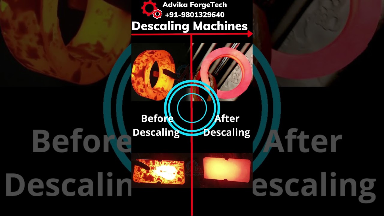 Descaling Machines For Hot 🔥 Billet Scale Cleaning #Descaling #Machines #Forging #Advikaforgetech