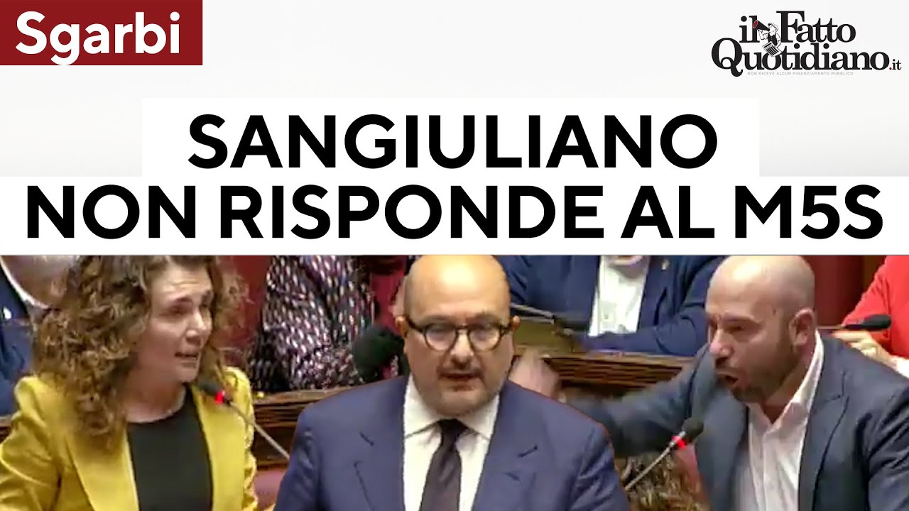Caso Sgarbi, il M5s chiede e Sangiuliano non risponde: 