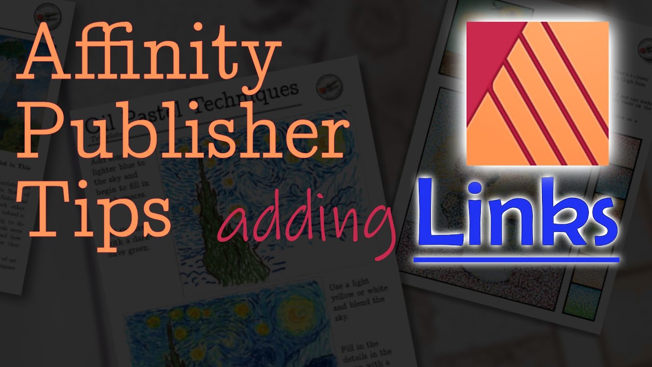 Affinity Publisher Tips - Adding Hyperlinks to Text, Shapes and Images