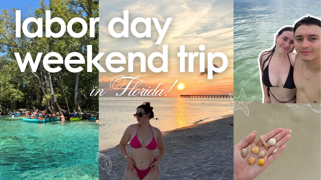 labor day weekend in Florida! roadtrip, beach days, canoe adventure & more🐚🌞🌴