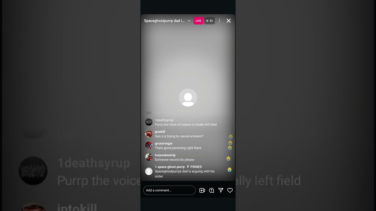 SPACEGHOSTPURRP'S DAD ARGUING WITH PURRP'S SISTER (10/15/2024 Full IG Stream)