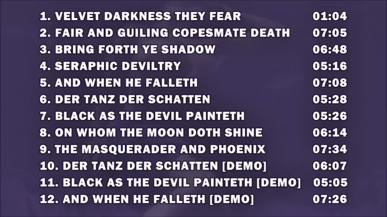 THEATRE OF TRAGEDY - Velvet Darkness They Fear Full Album
