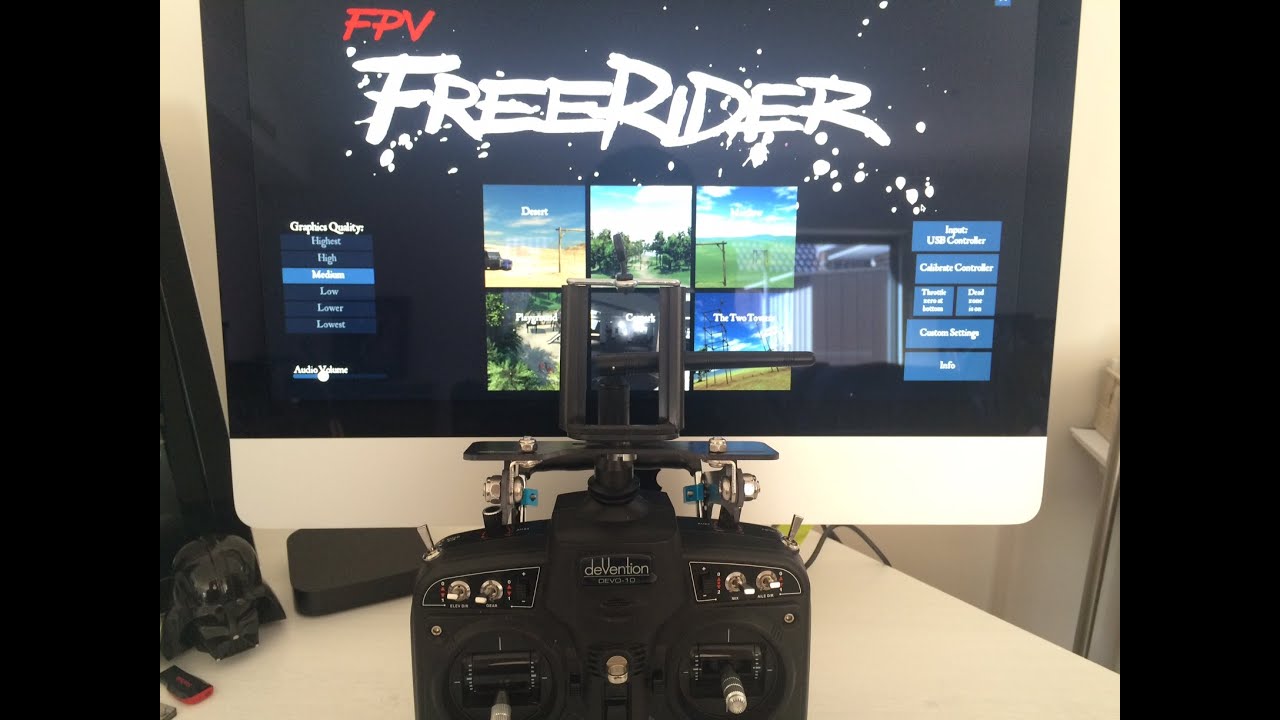 Devo 10 Deviation (stock model ini) with FPV Freerider Mac Edition