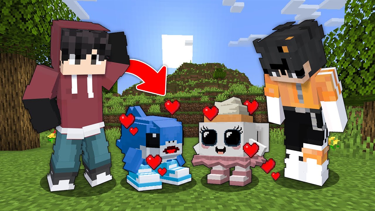 Adopting BABY BRAINROT In Minecraft!