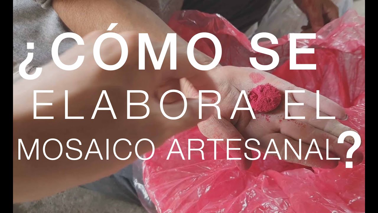 Como se elabora el mosaico artesanal?
