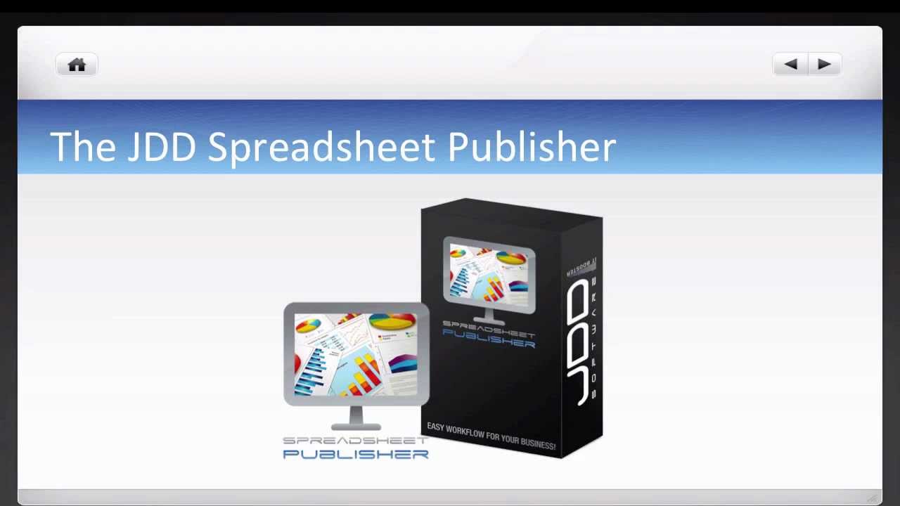 Introducing the JDD Spreadsheet Publisher (in English)