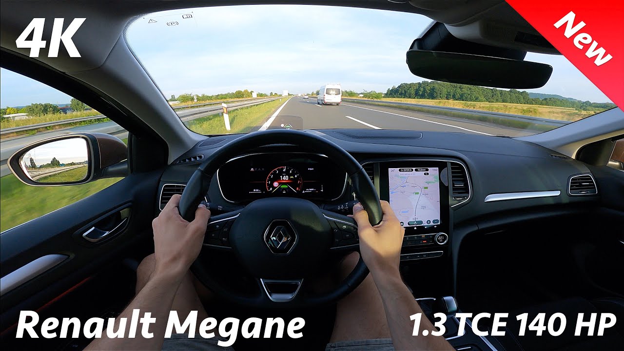 Renault Megane 2021 - Тест-драйв от первого лица в 4K | 1.3 TCE - 140 л.с., 7-ступенчатая EDC