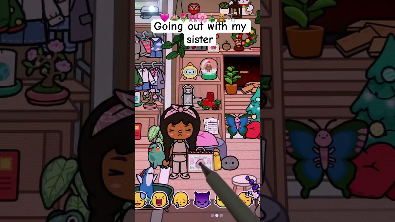 Going out with my sister 🩷🎄🥹 #cuteaudio #cuteaudios #music #asmrsounds #aesthetictocahouse