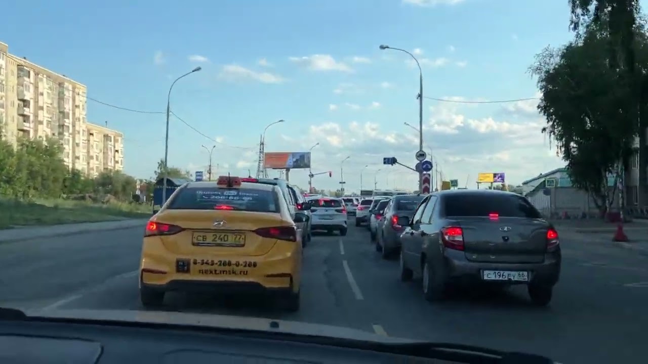 По Екатеринбургу на машине 27.06.2023 Автовокзал, Калина, Сибтракт, Восточная, Малышева, ЖБИ.