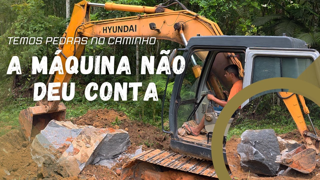 EPISÓDIO 20 - TIRANDO APEDRA GIGANTE: mas ficou uma parte na estrada!