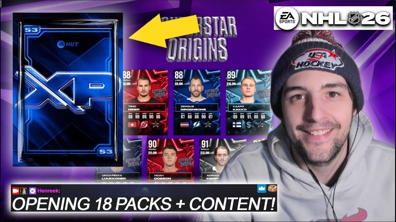 ОТКРЫТИЕ 18 ПАКЕТОВ + НЕУДОВЛЕТВОРИТЕЛЬНЫЙ НОВЫЙ КОНТЕНТ I NHL 26 HUT