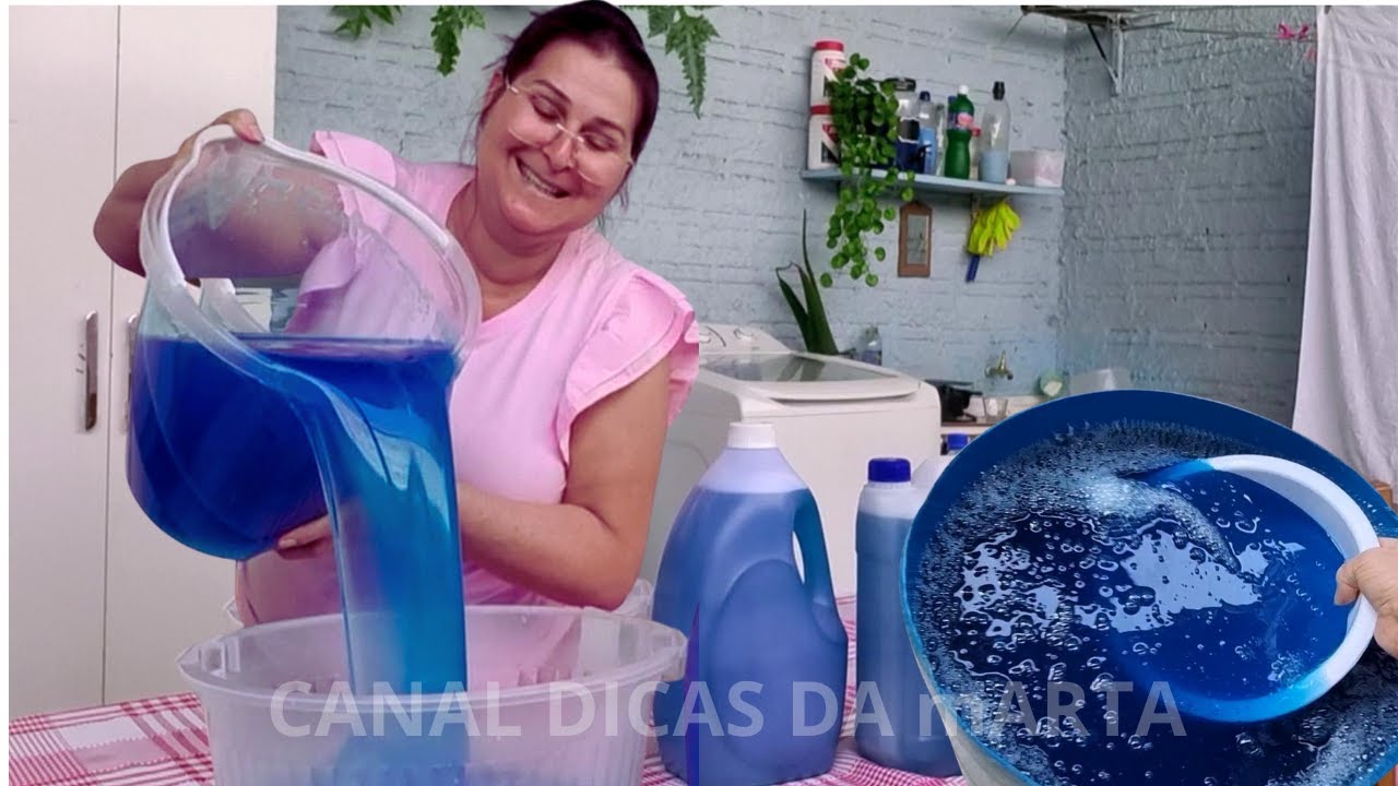 Encontrei a fórmula do OMO Líquido Caseiro 🧴✨ Roupas + Limpa e muito Cheirosa