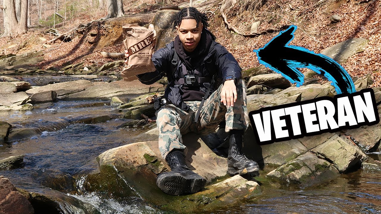 TASTING U.S MILITARY FOOD (MRE) IN THE WILDERNESS!