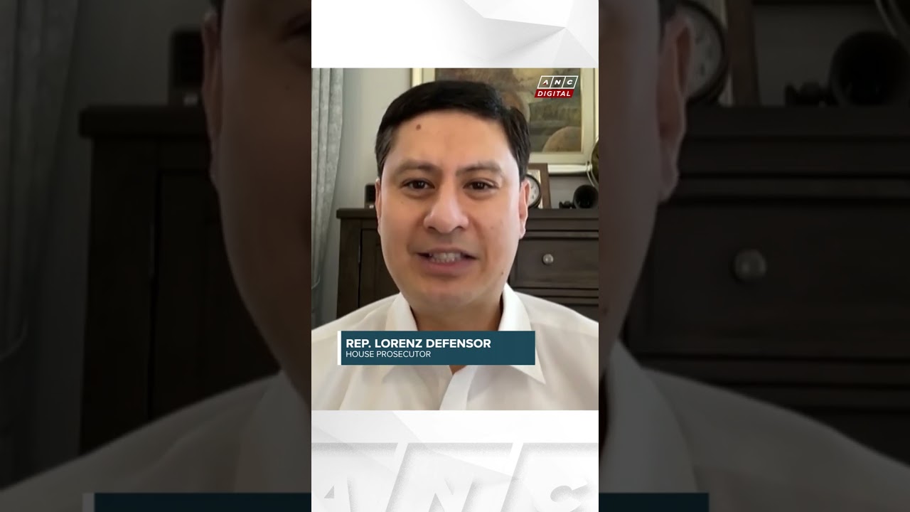 House prosecutor Defensor: Impeachment trial is the due process for VP Duterte | ANC