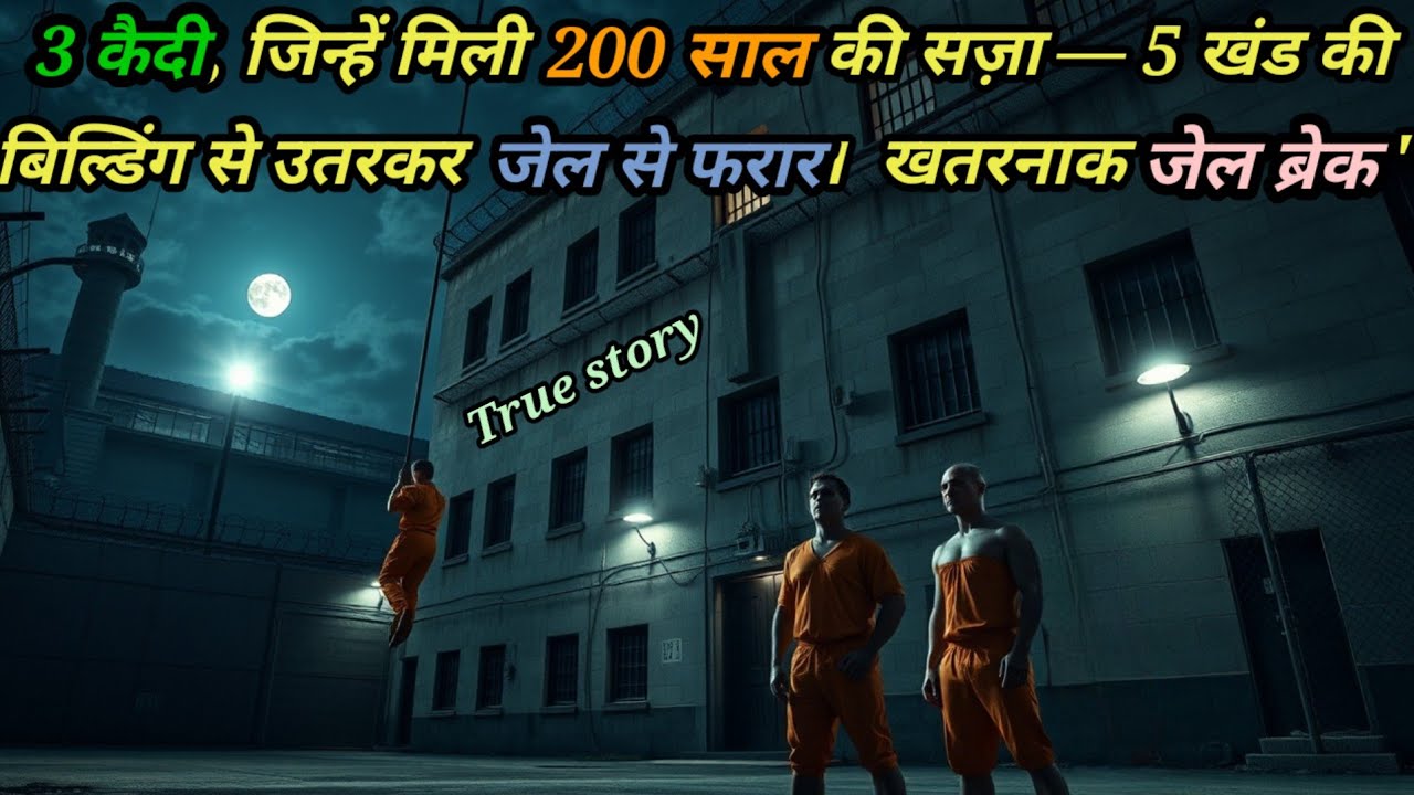 3 कैदी, जिन्हें मिली 200 साल की सज़ा — 5 खंड की बिल्डिंग से उतरकर जेल से फरार।  खतरनाक जेल ब्रेक