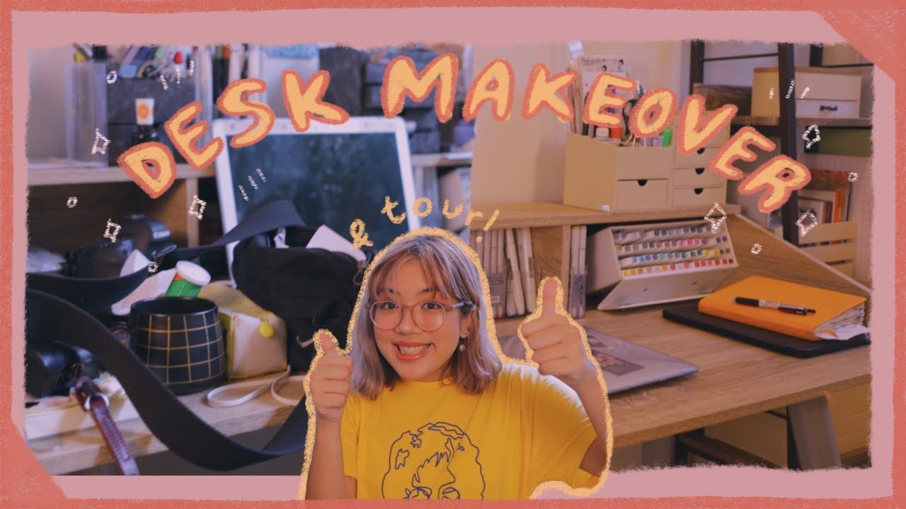 extreme desk makeover + tour ✨