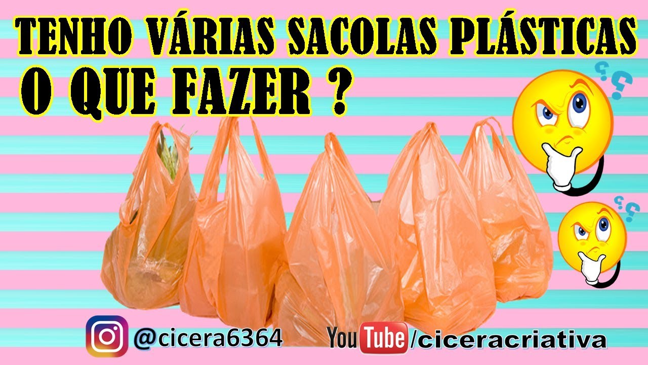 Como reciclar sacolas plásticas | BARBANTE DE SACOLAS | Cicera Criativa